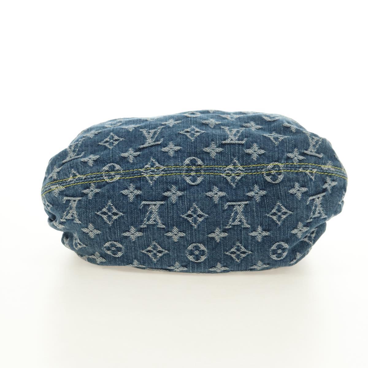 LOUIS VUITTON Monogram Denim Preity Hand Bag Blue M95020 LV Auth 181366SAM