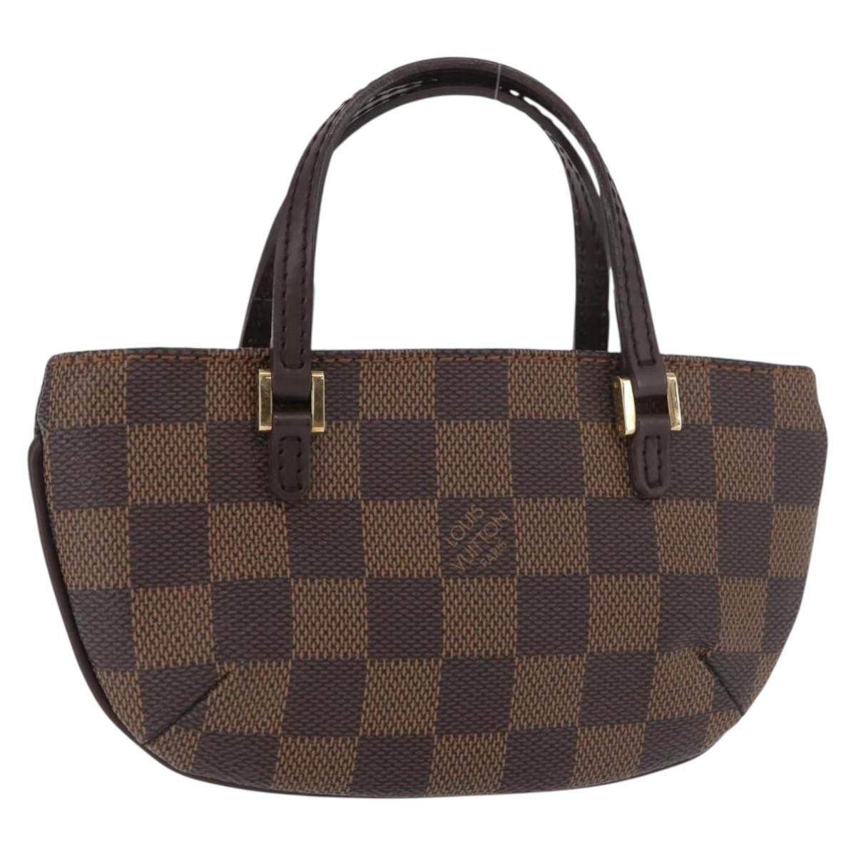 LOUIS VUITTON Damier Ebene Manosque GM Accessory Pouch N51120 LV Auth 181370A