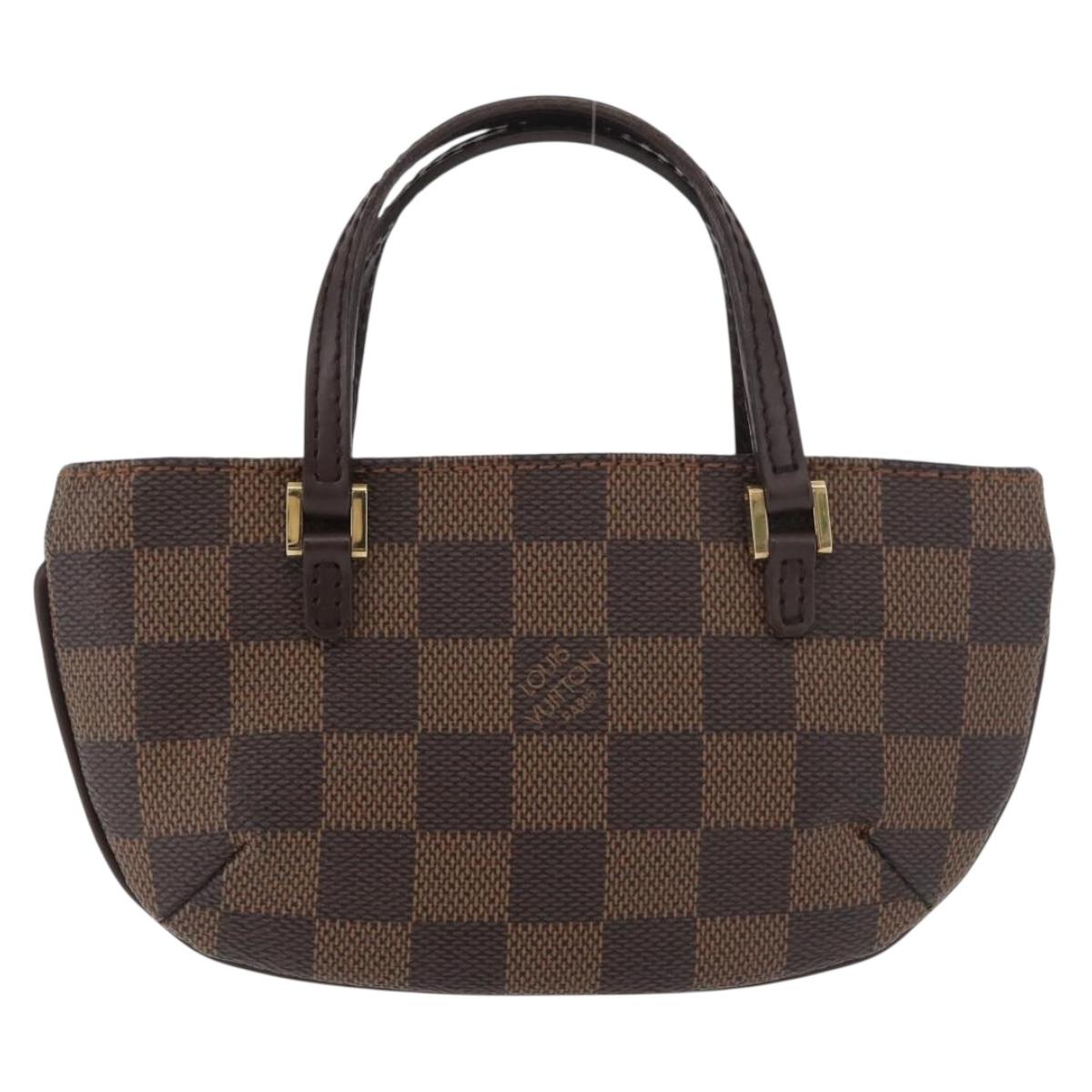 LOUIS VUITTON Damier Ebene Manosque GM Accessory Pouch N51120 LV Auth 181370A