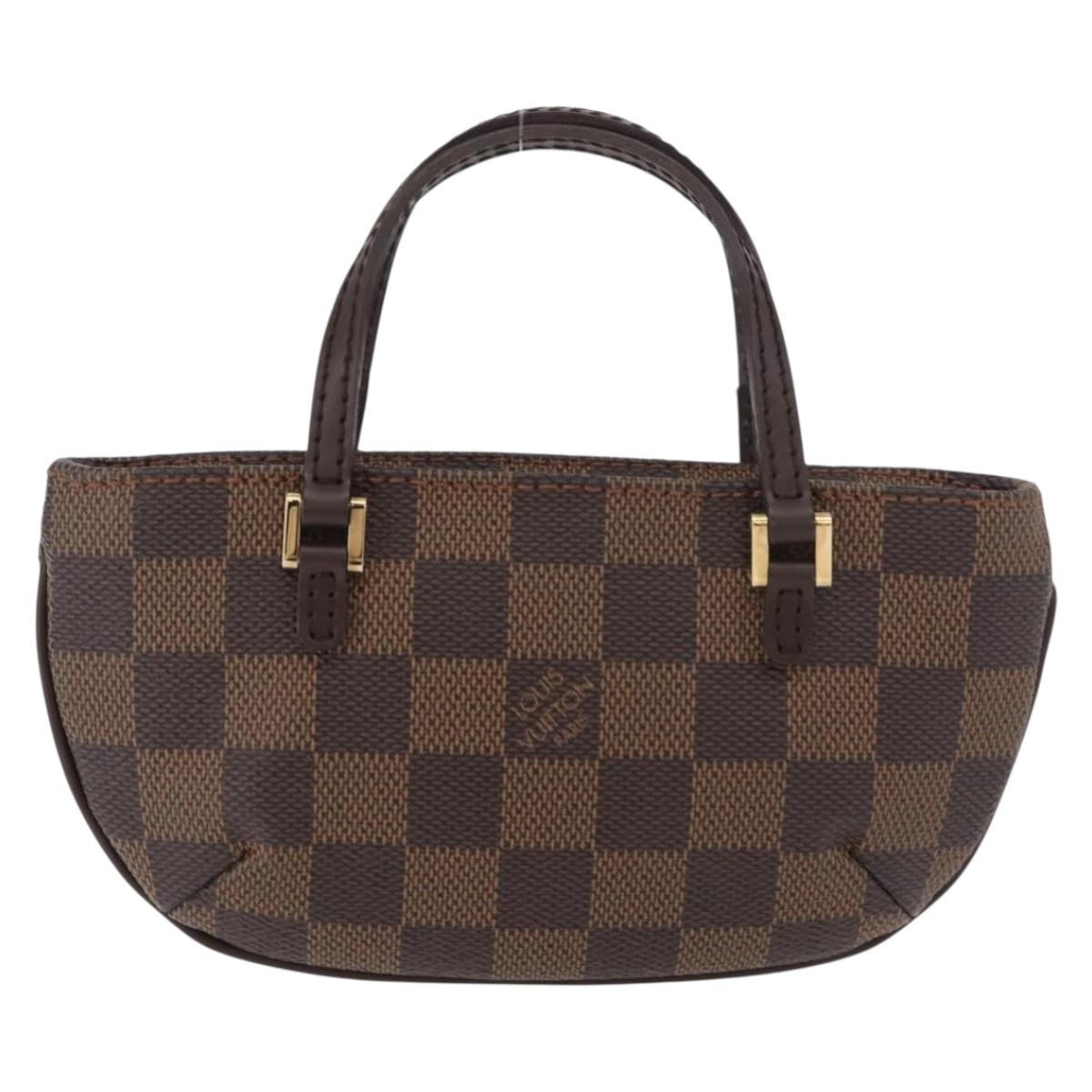LOUIS VUITTON Damier Ebene Manosque GM Accessory Pouch N51120 LV Auth 181370A