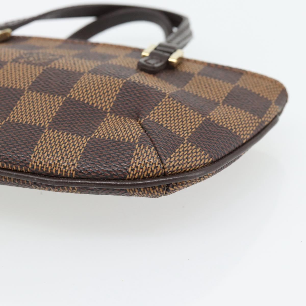 LOUIS VUITTON Damier Ebene Manosque GM Accessory Pouch N51120 LV Auth 181371A