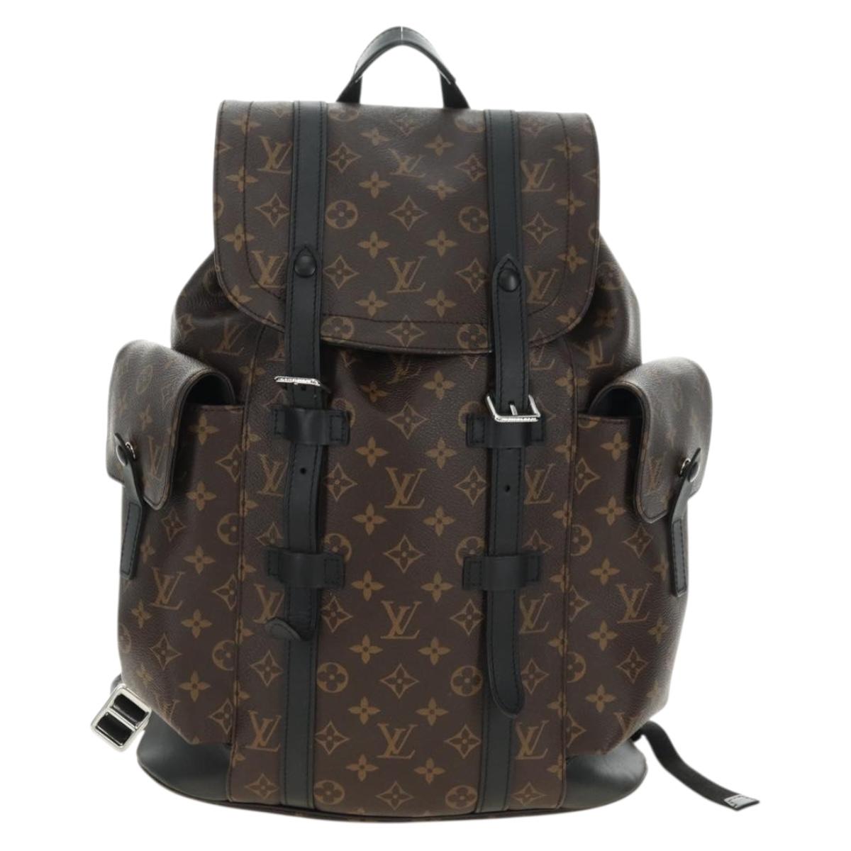 LOUIS VUITTON Monogram Macassar Christopher MM Backpack M43735 LV Auth 181381SAV