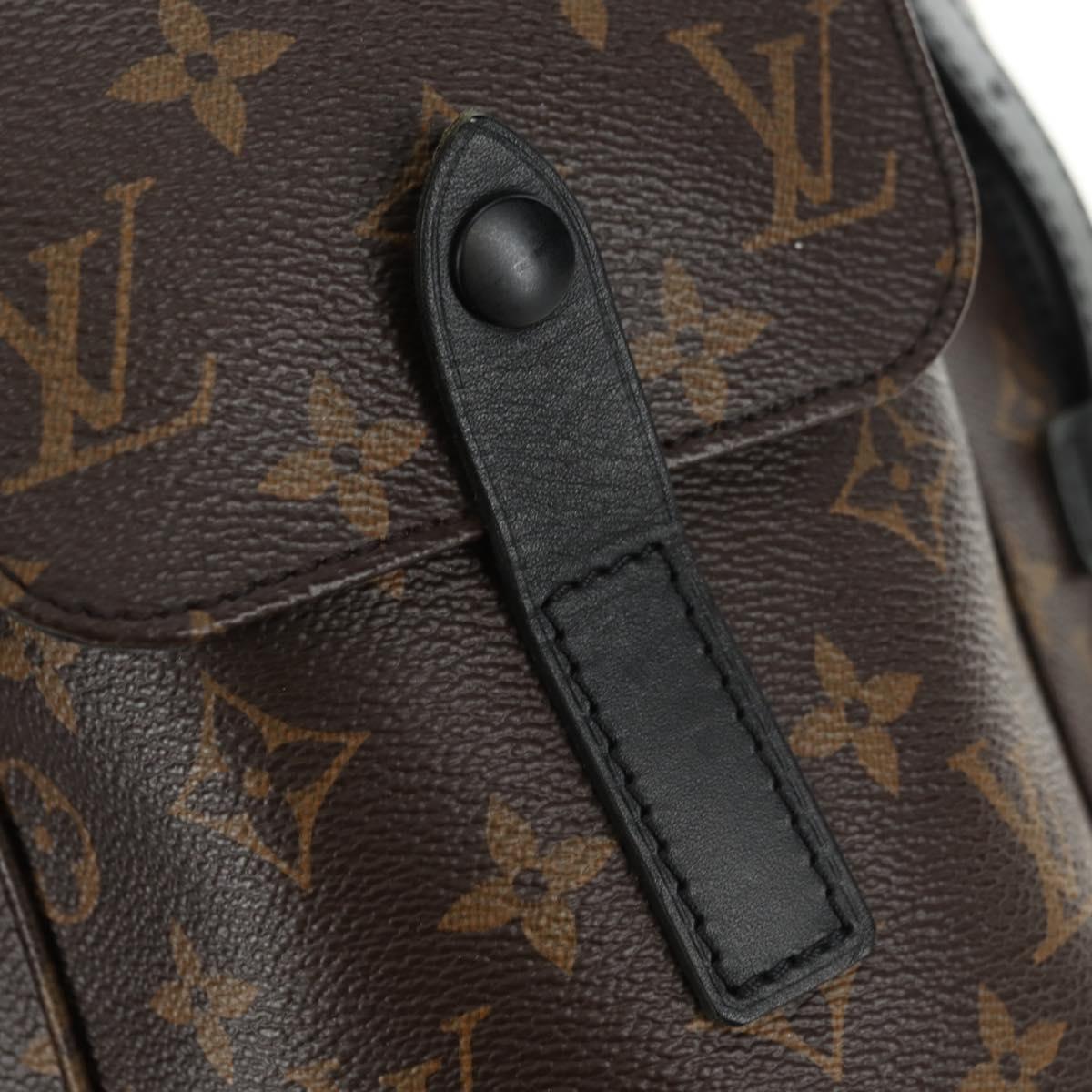 LOUIS VUITTON Monogram Macassar Christopher MM Backpack M43735 LV Auth 181381SAV