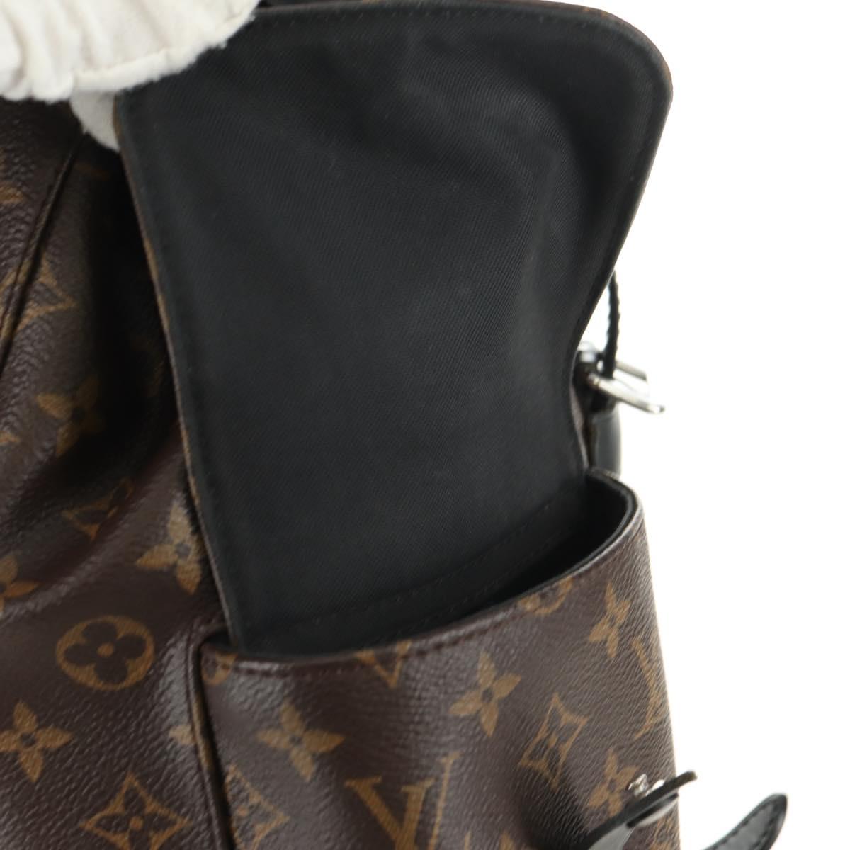 LOUIS VUITTON Monogram Macassar Christopher MM Backpack M43735 LV Auth 181381SAV