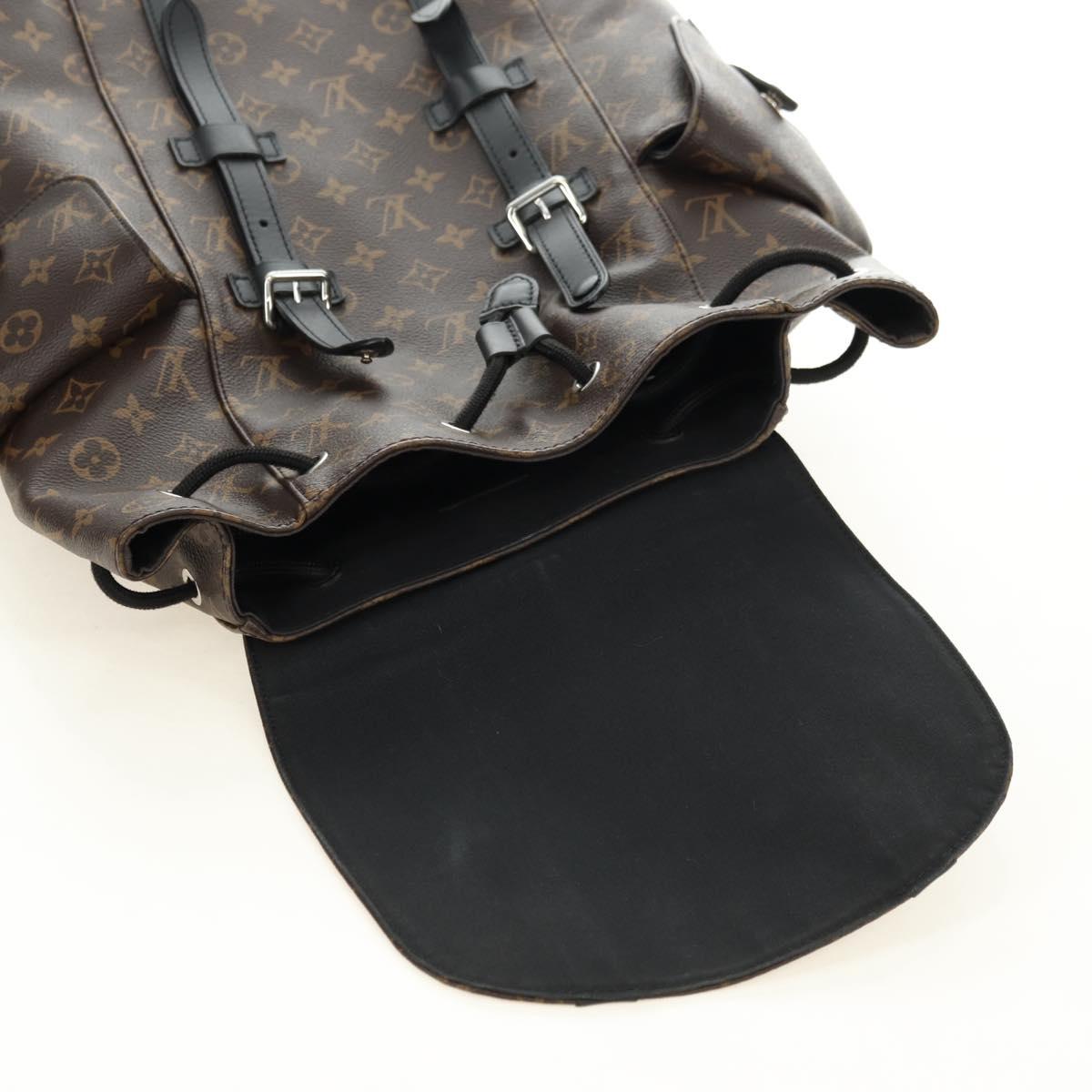 LOUIS VUITTON Monogram Macassar Christopher MM Backpack M43735 LV Auth 181381SAV