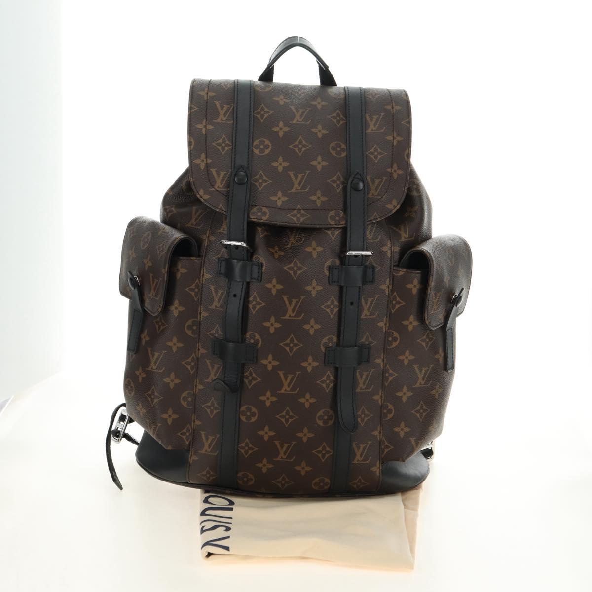 LOUIS VUITTON Monogram Macassar Christopher MM Backpack M43735 LV Auth 181381SAV