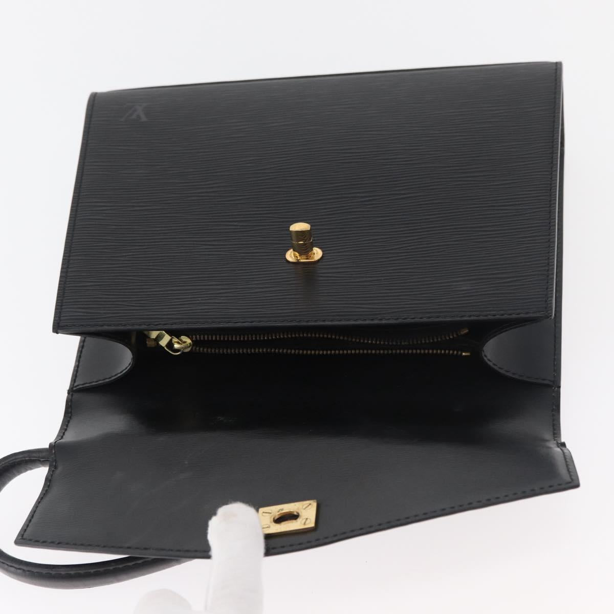 LOUIS VUITTON Epi Malesherbes Hand Bag Black M52372 LV Auth 181383