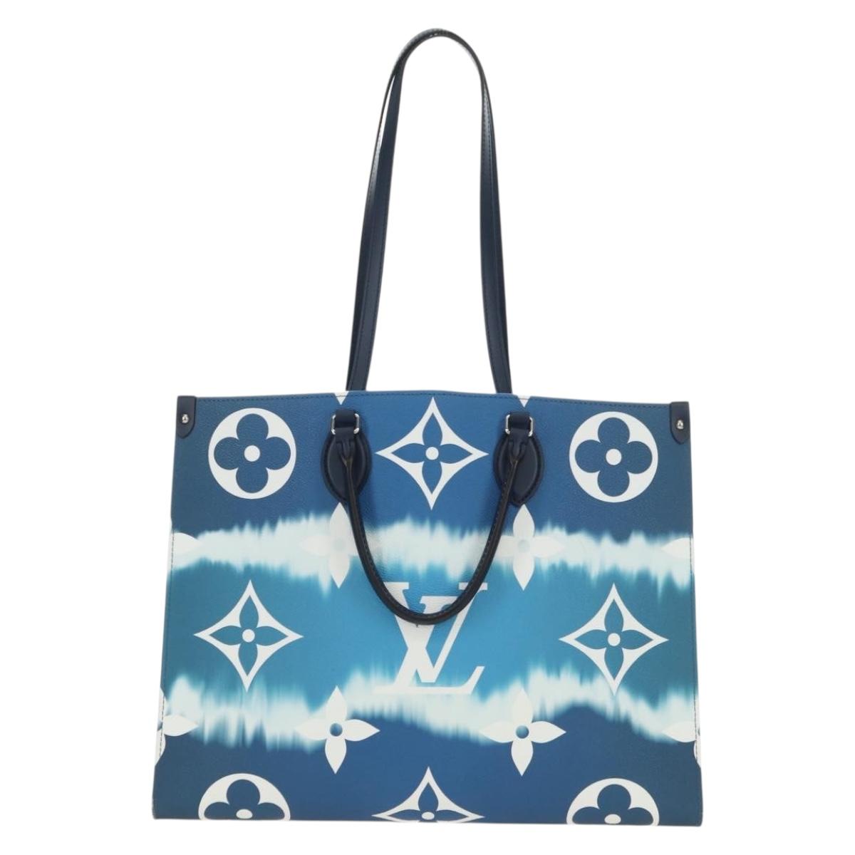 LOUIS VUITTON LV Escal Monogram On the Go GM Bag Blue M45120 LV Auth 181389SAM
