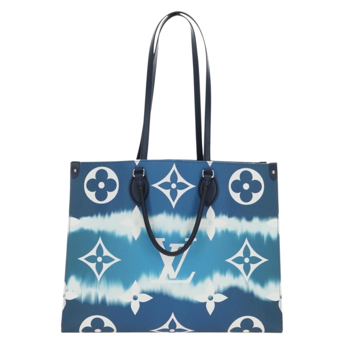 LOUIS VUITTON LV Escal Monogram On the Go GM Bag Blue M45120 LV Auth 181389SAM