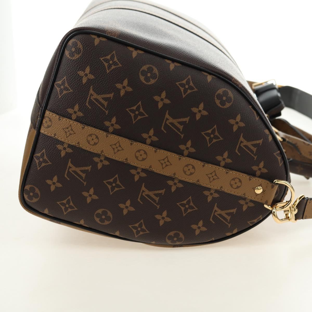 LOUIS VUITTON Reverse Giant Keepall Bandouliere 45 Bag M47211 LV Auth 181403SM