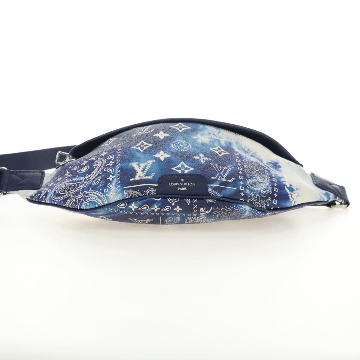 LOUIS VUITTON Monogram Bandana Discovery Bum Bag Blue M20587 LV Auth 181423SM