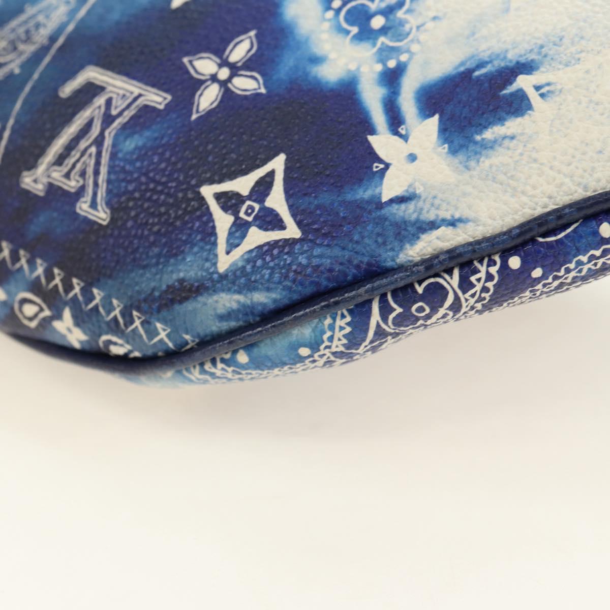 LOUIS VUITTON Monogram Bandana Discovery Bum Bag Blue M20587 LV Auth 181423SM
