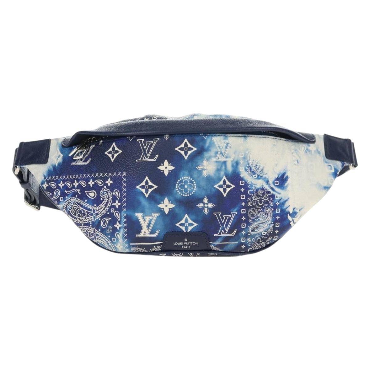 LOUIS VUITTON Monogram Bandana Discovery Bum Bag Blue M20587 LV Auth 181423SM
