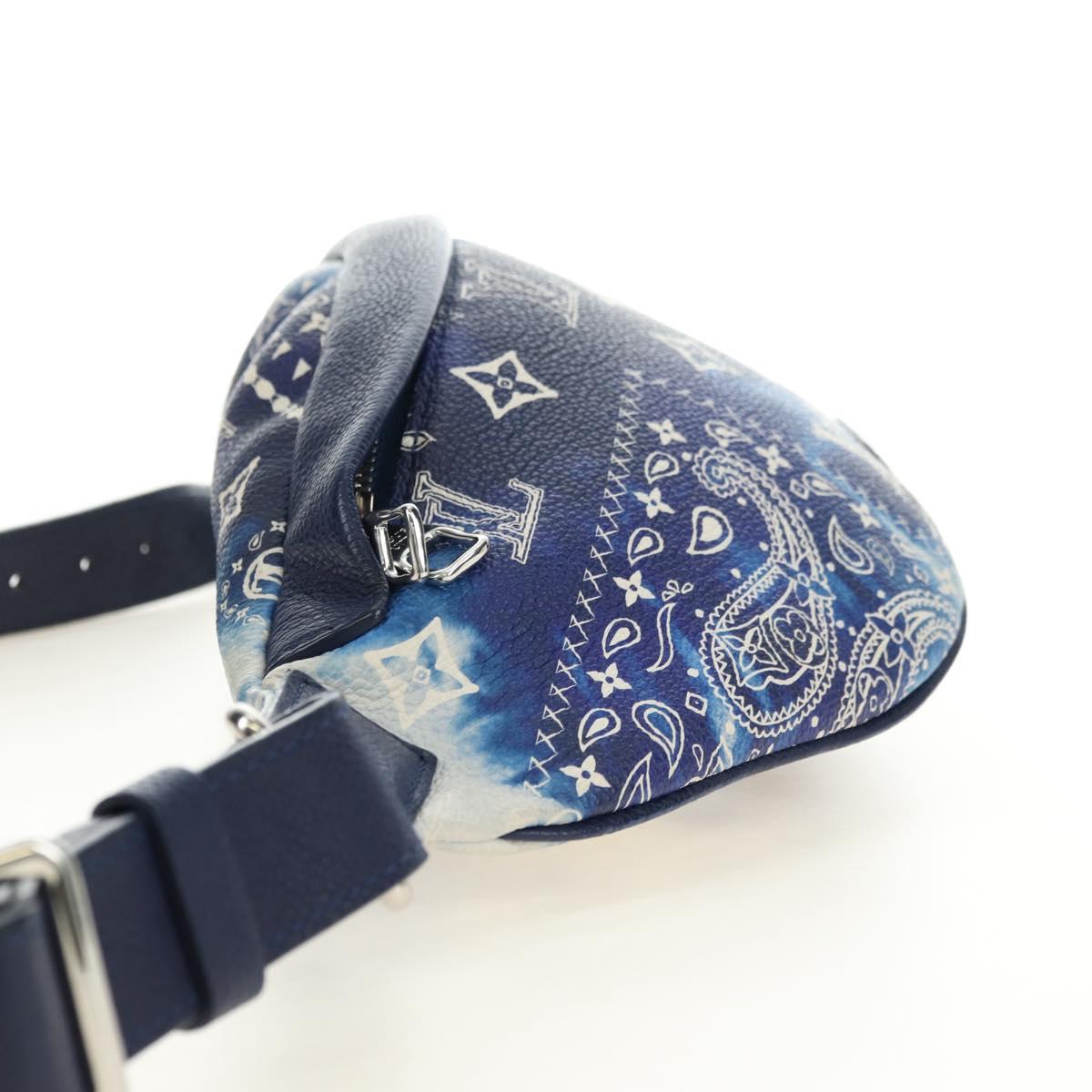 LOUIS VUITTON Monogram Bandana Discovery Bum Bag Blue M20587 LV Auth 181423SM