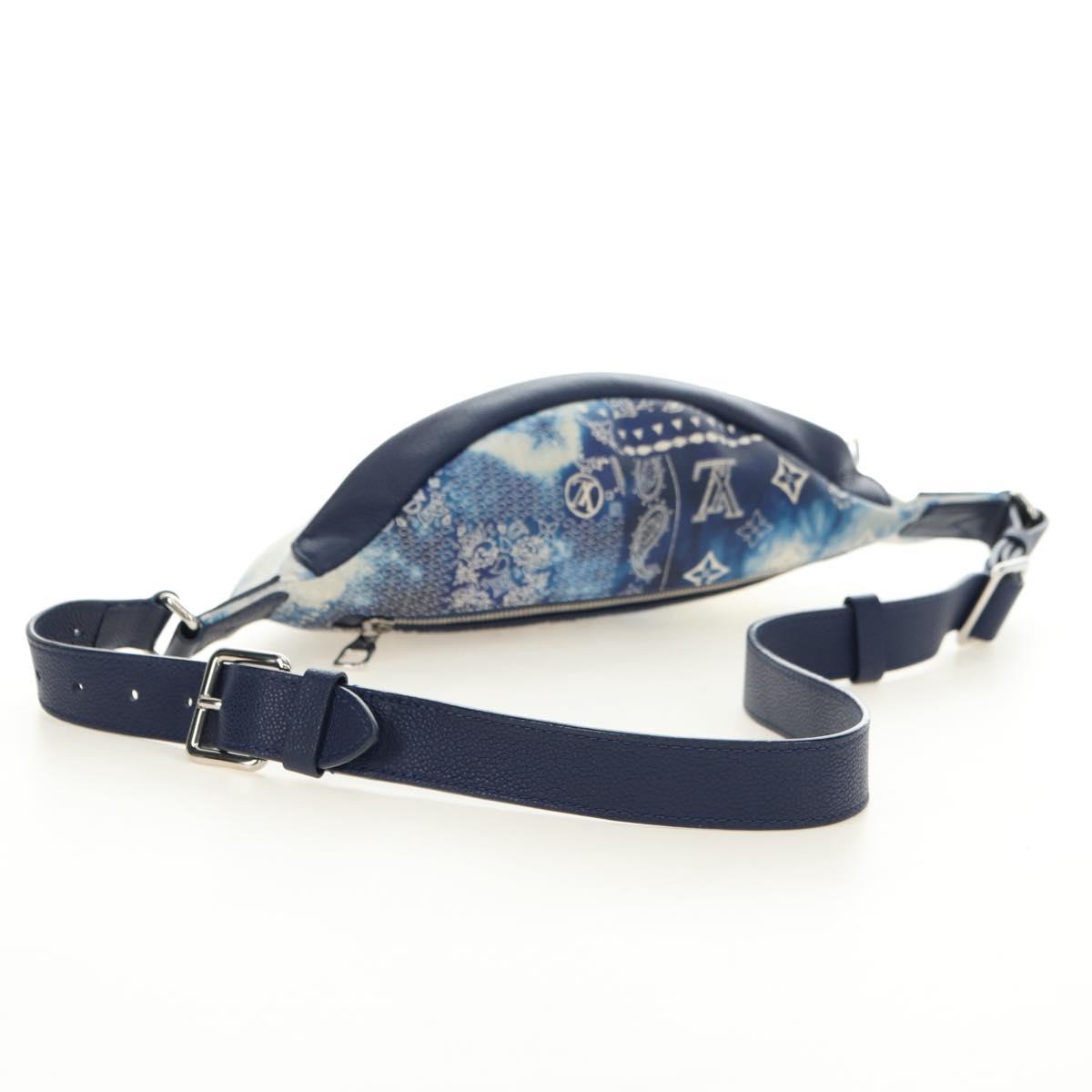 LOUIS VUITTON Monogram Bandana Discovery Bum Bag Blue M20587 LV Auth 181423SM