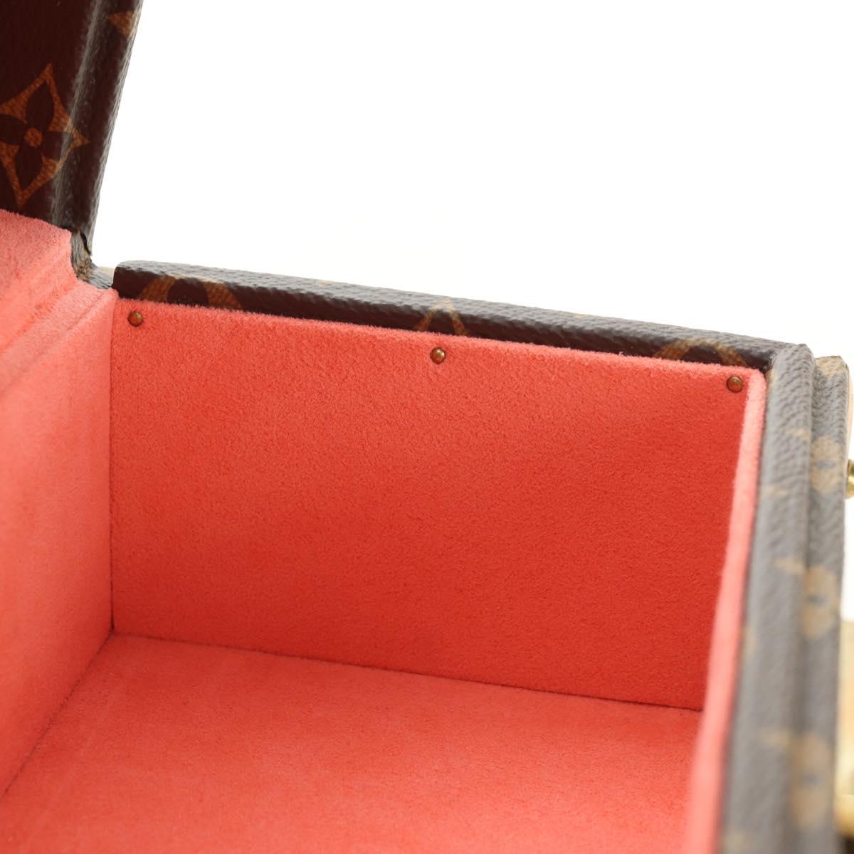 LOUIS VUITTON Monogram Coffretrezor 20 Jewelry Box Marron LV Auth 181425SM