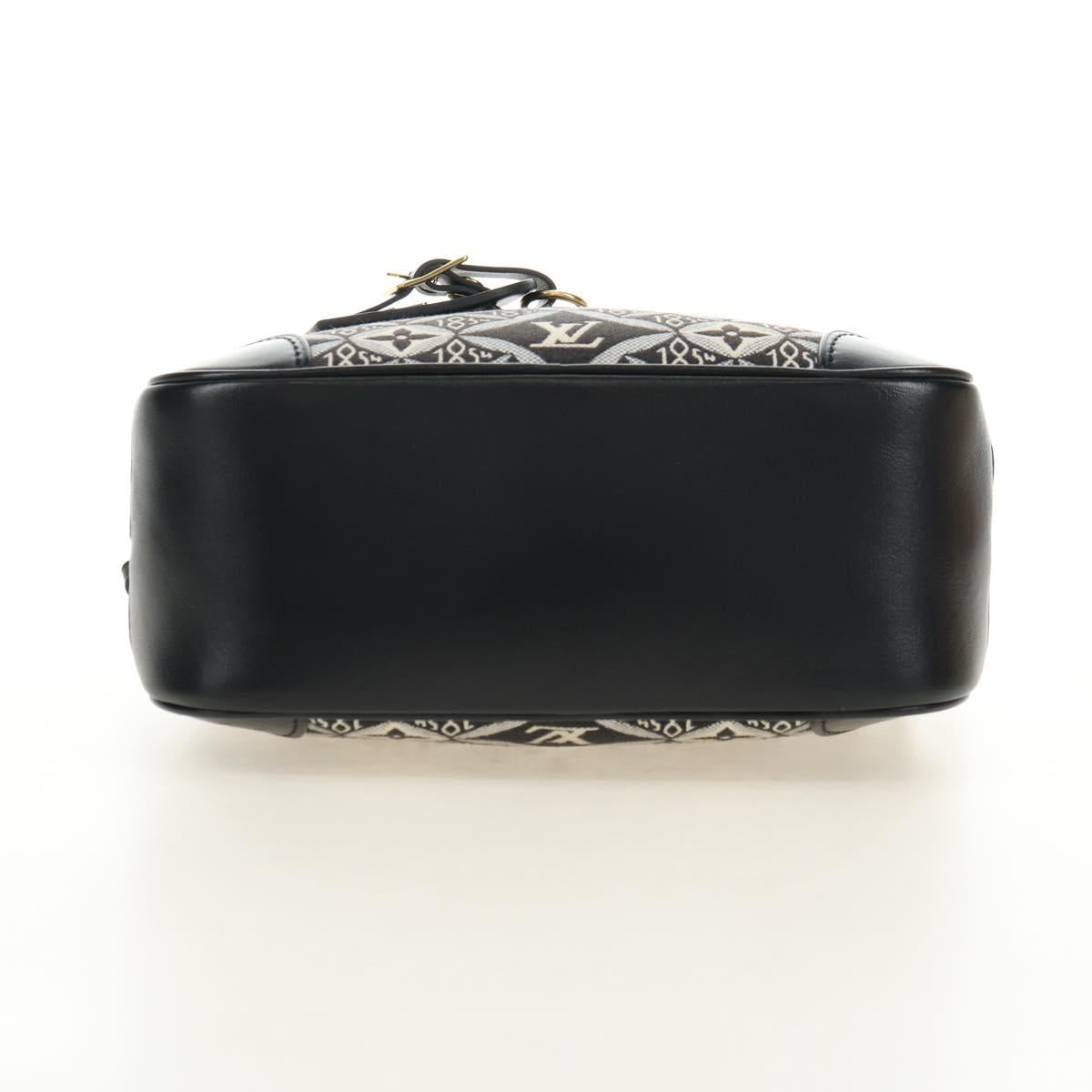 LOUIS VUITTON Monogram Jaguar Deauville MINI Bag Black M57205 LV Auth 181427M
