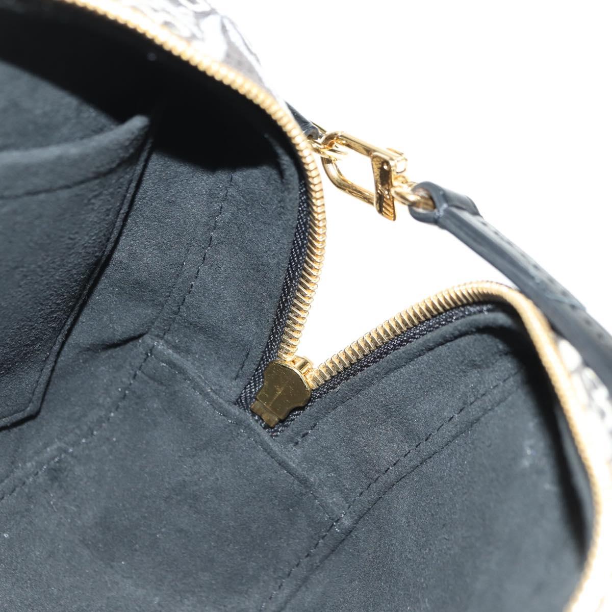 LOUIS VUITTON Monogram Jaguar Deauville MINI Bag Black M57205 LV Auth 181427M