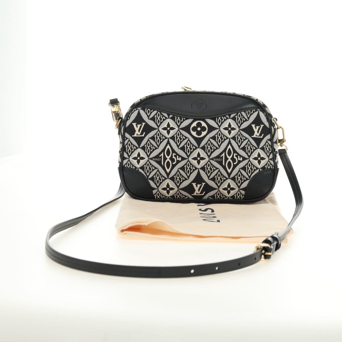 LOUIS VUITTON Monogram Jaguar Deauville MINI Bag Black M57205 LV Auth 181427M