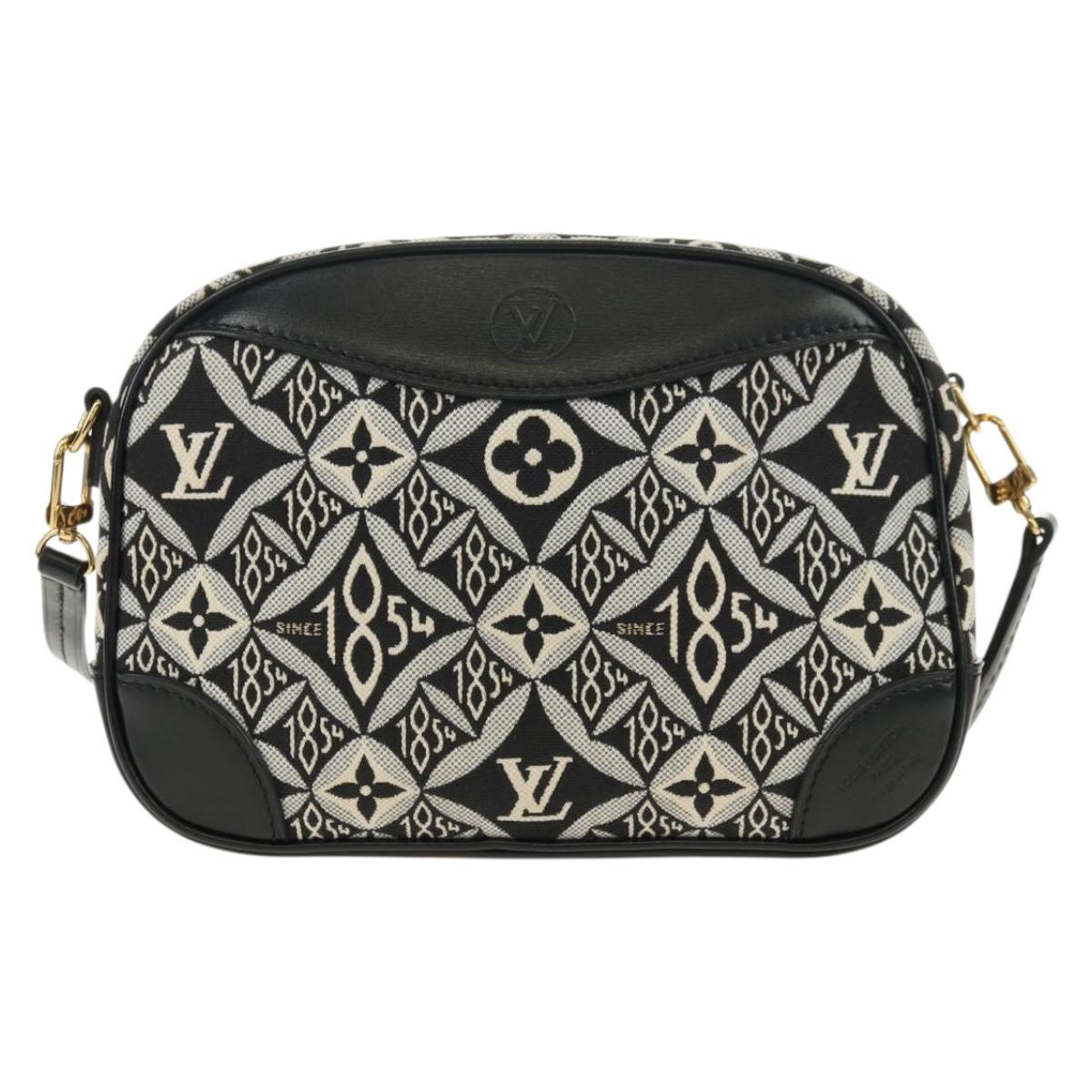 LOUIS VUITTON Monogram Jaguar Deauville MINI Bag Black M57205 LV Auth 181427M