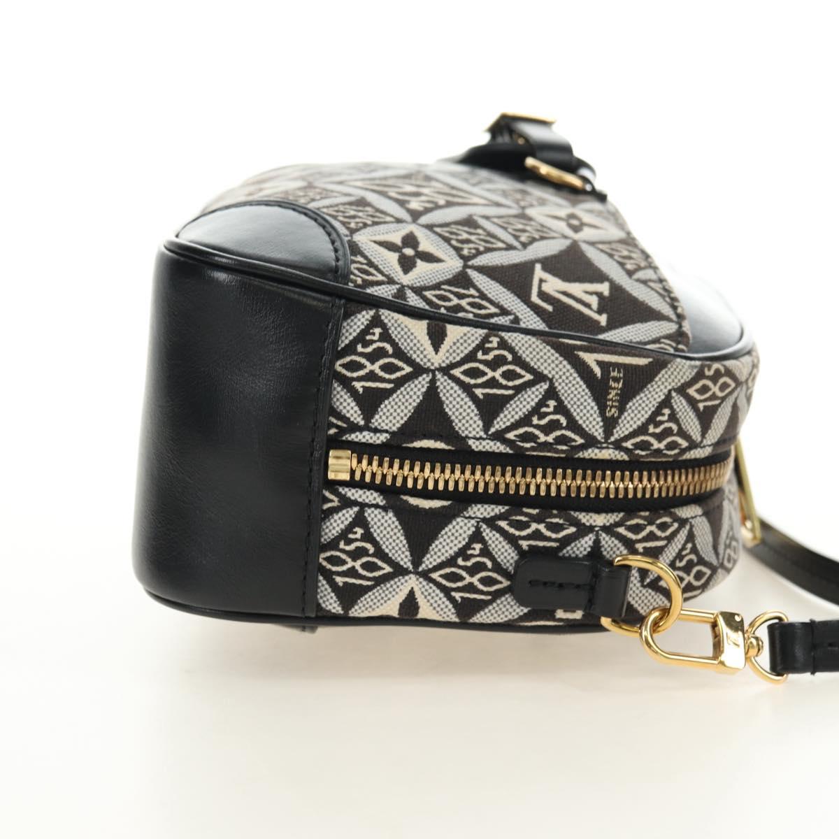 LOUIS VUITTON Monogram Jaguar Deauville MINI Bag Black M57205 LV Auth 181427M