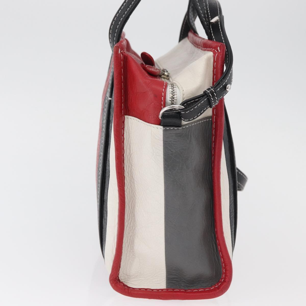 BALENCIAGA Bazaar Shopper XS Bag Leather 2way Multicolor 452458 Auth 181432A