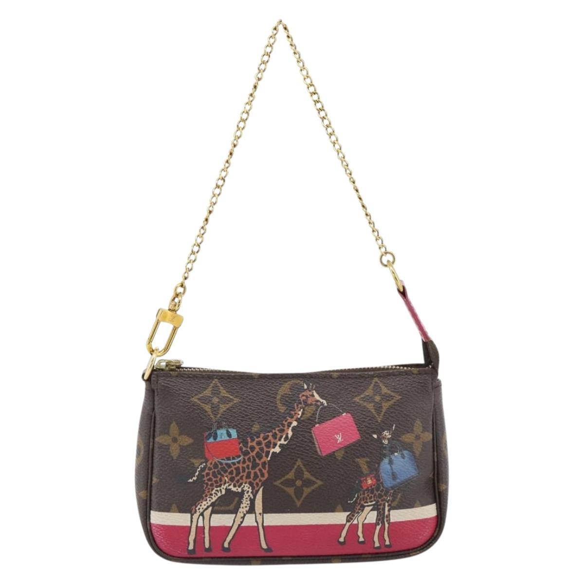 LOUIS VUITTON Monogram Giraffe Mini Pochette Pouch M62087 LV Auth 181445V