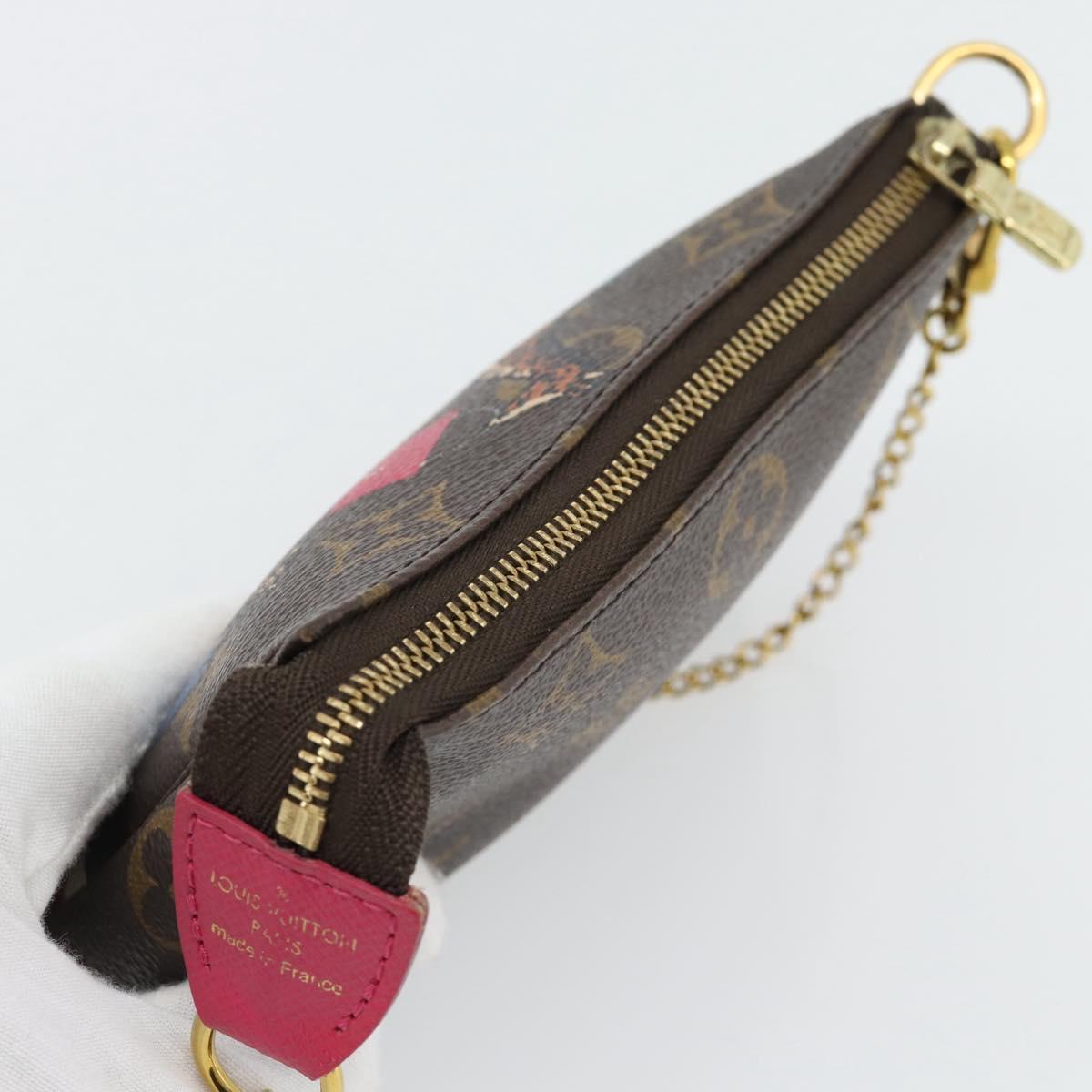 LOUIS VUITTON Monogram Giraffe Mini Pochette Pouch M62087 LV Auth 181445V