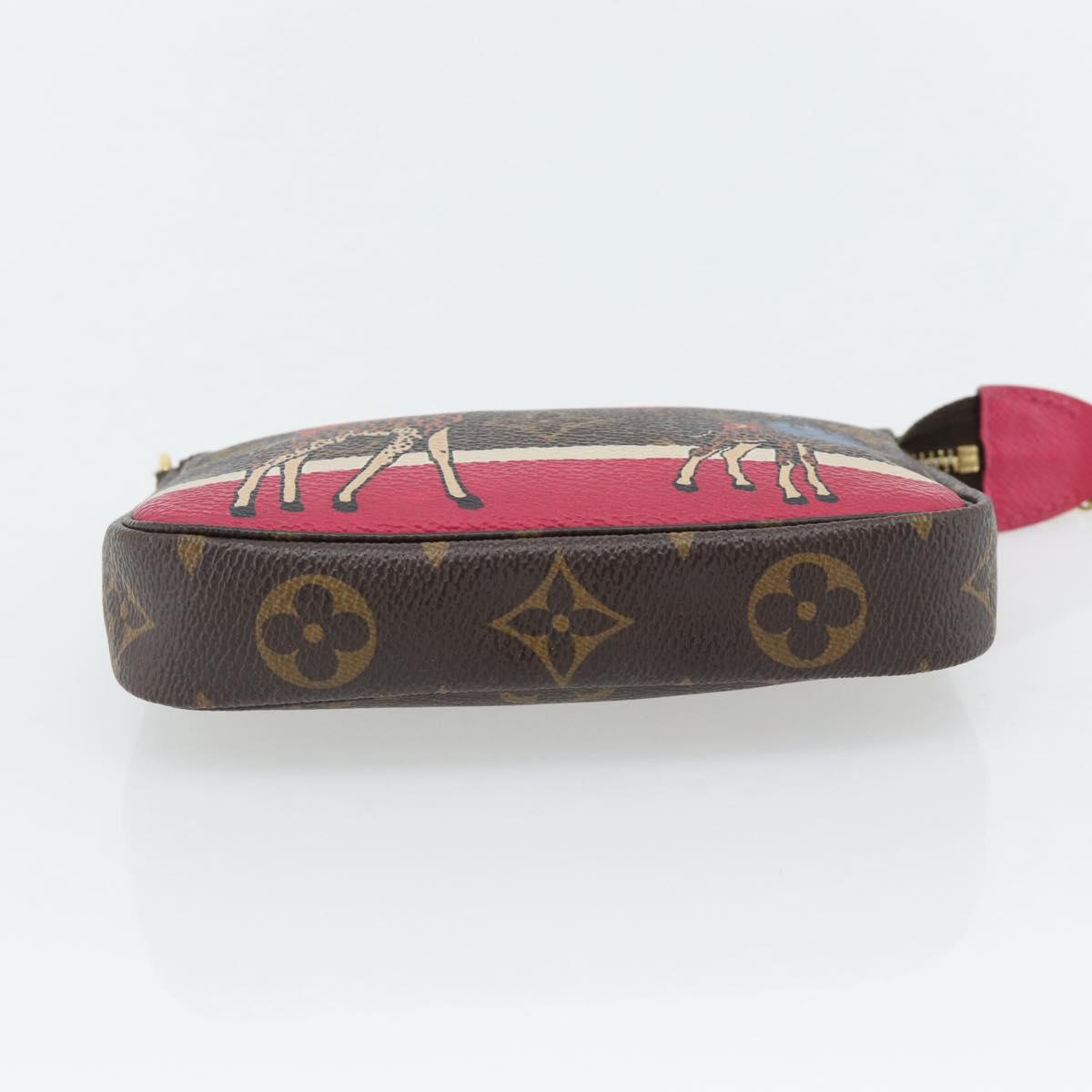 LOUIS VUITTON Monogram Giraffe Mini Pochette Pouch M62087 LV Auth 181445V