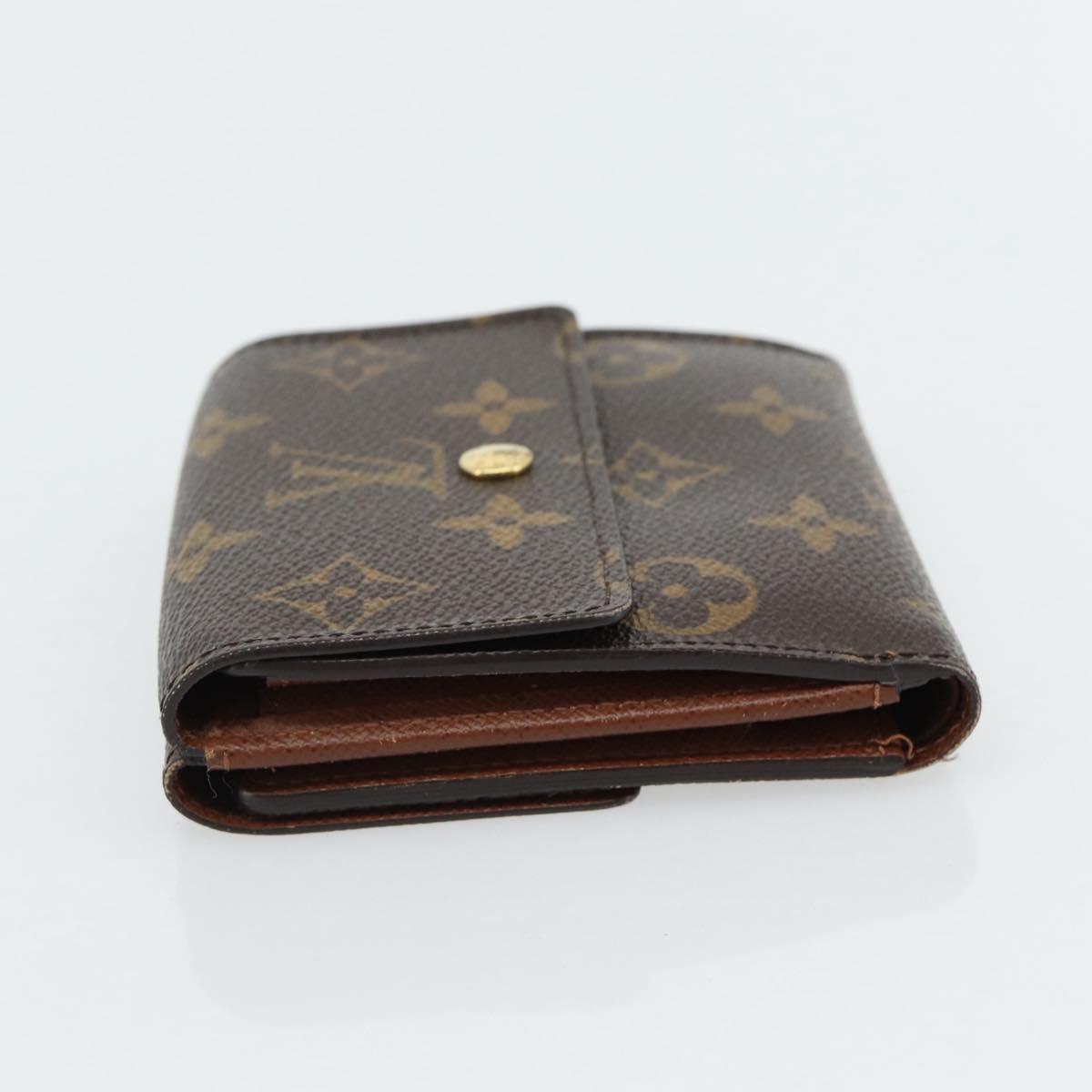 LOUIS VUITTON Monogram Porte Monnaie Bier Cartes Crdit M61652 LV Auth 181456A