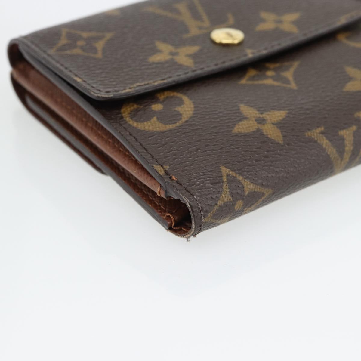 LOUIS VUITTON Monogram Porte Monnaie Bier Cartes Crdit M61652 LV Auth 181456A