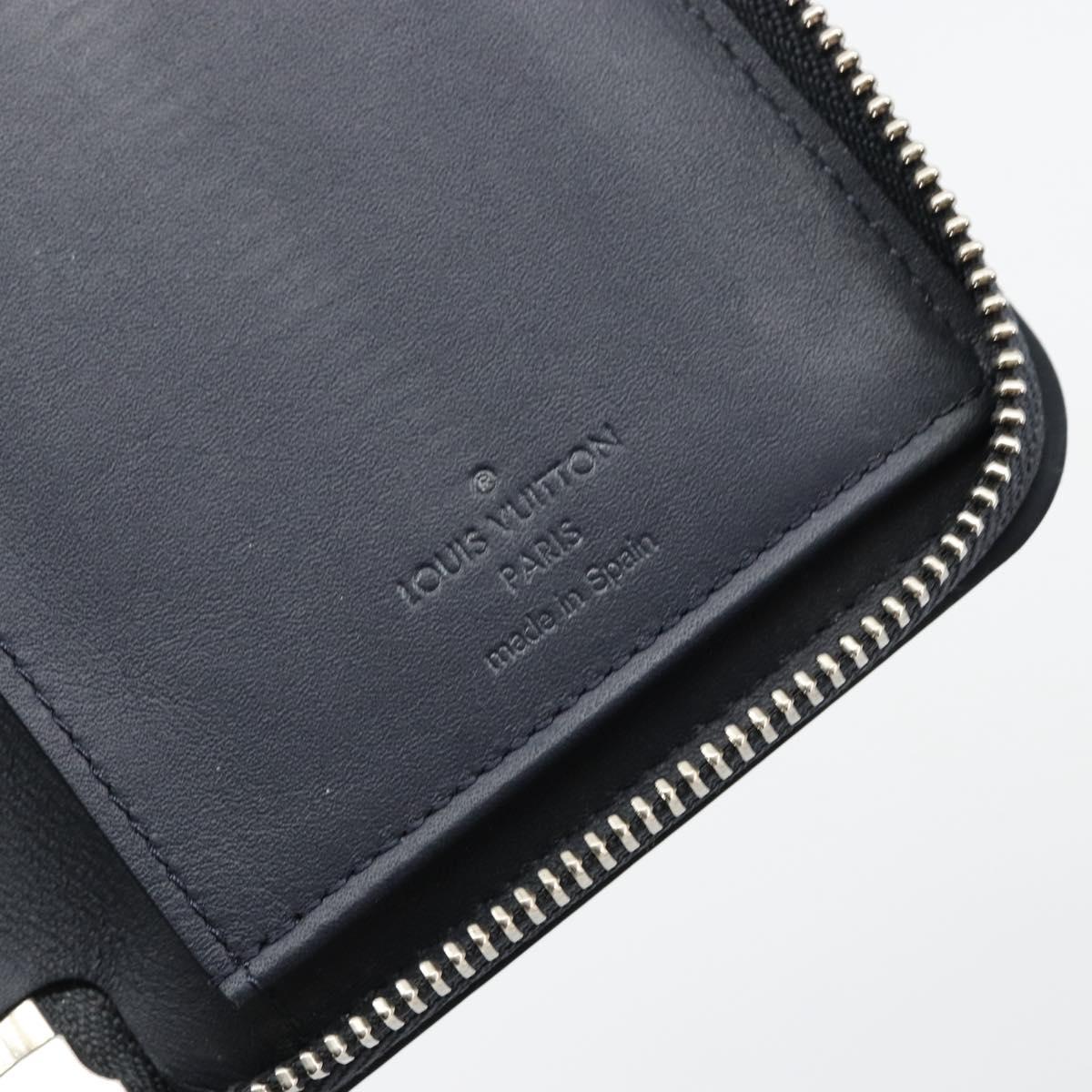 LOUIS VUITTON Damier Azur Zippy Wallet Vertical Long Wallet N62632 Auth 181462A