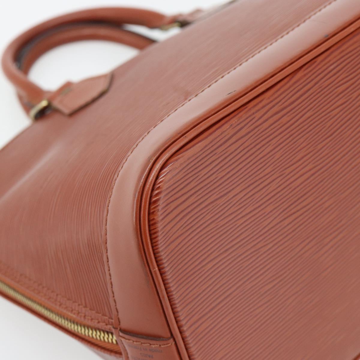 LOUIS VUITTON Epi Alma Hand Bag Brown M52143 LV Auth 181467V