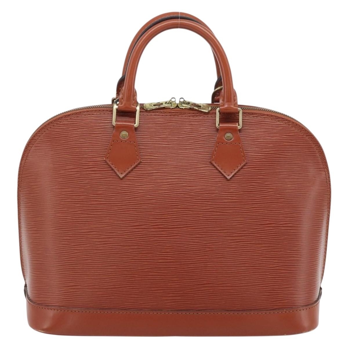 LOUIS VUITTON Epi Alma Hand Bag Brown M52143 LV Auth 181467V