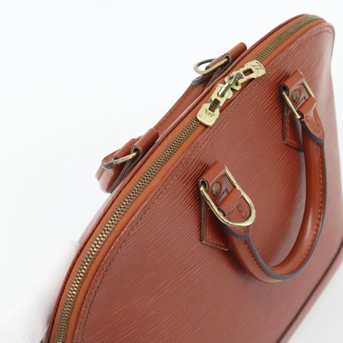 LOUIS VUITTON Epi Alma Hand Bag Brown M52143 LV Auth 181467V