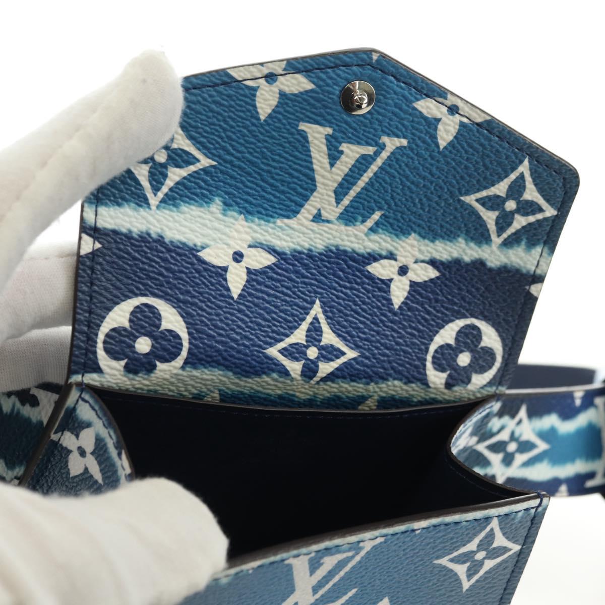 LOUIS VUITTON Monogram Escal Ceinture Belt 37.6"" Blue M0253W LV Auth 181468SM
