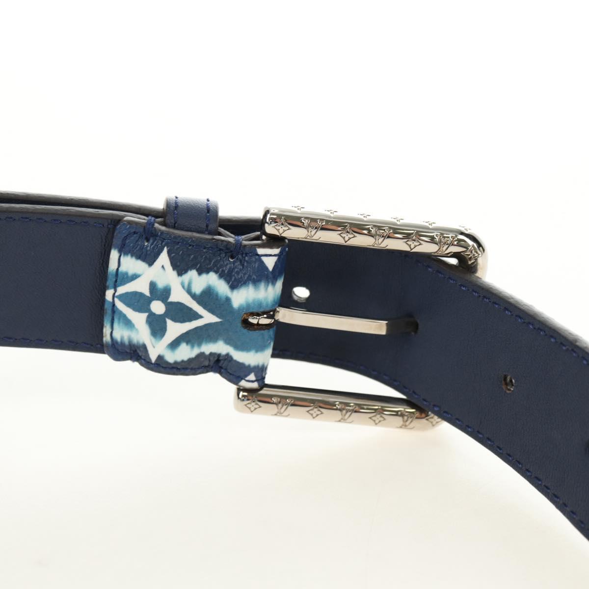 LOUIS VUITTON Monogram Escal Ceinture Belt 37.6"" Blue M0253W LV Auth 181468SM