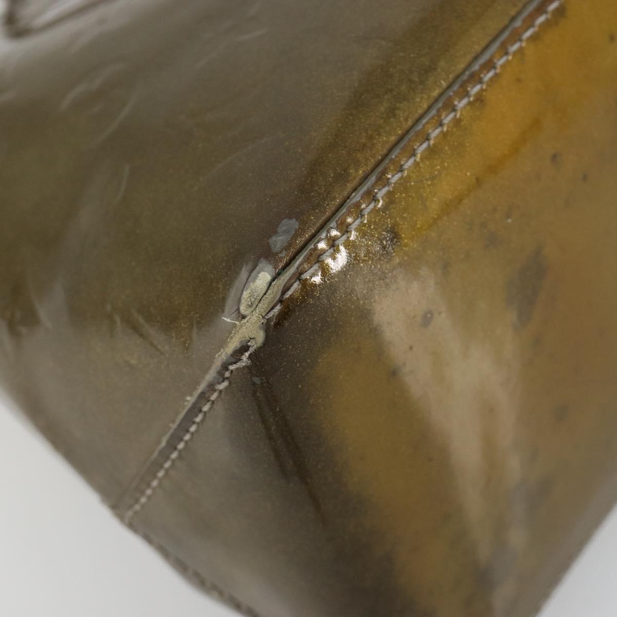LOUIS VUITTON Monogram Vernis Wilshire PM Bag Gris Art Deco M91627 Auth 181471