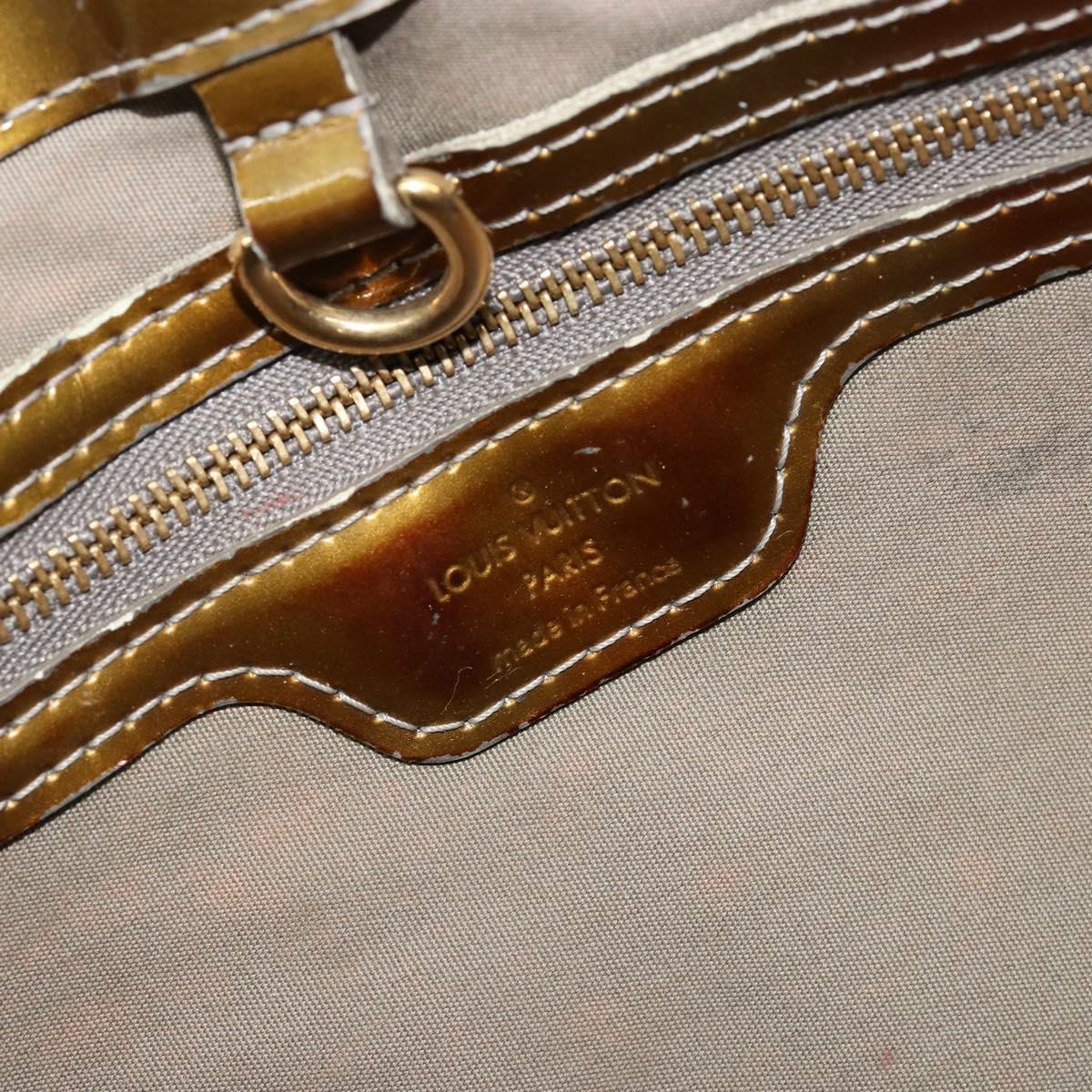 LOUIS VUITTON Monogram Vernis Wilshire PM Bag Gris Art Deco M91627 Auth 181471