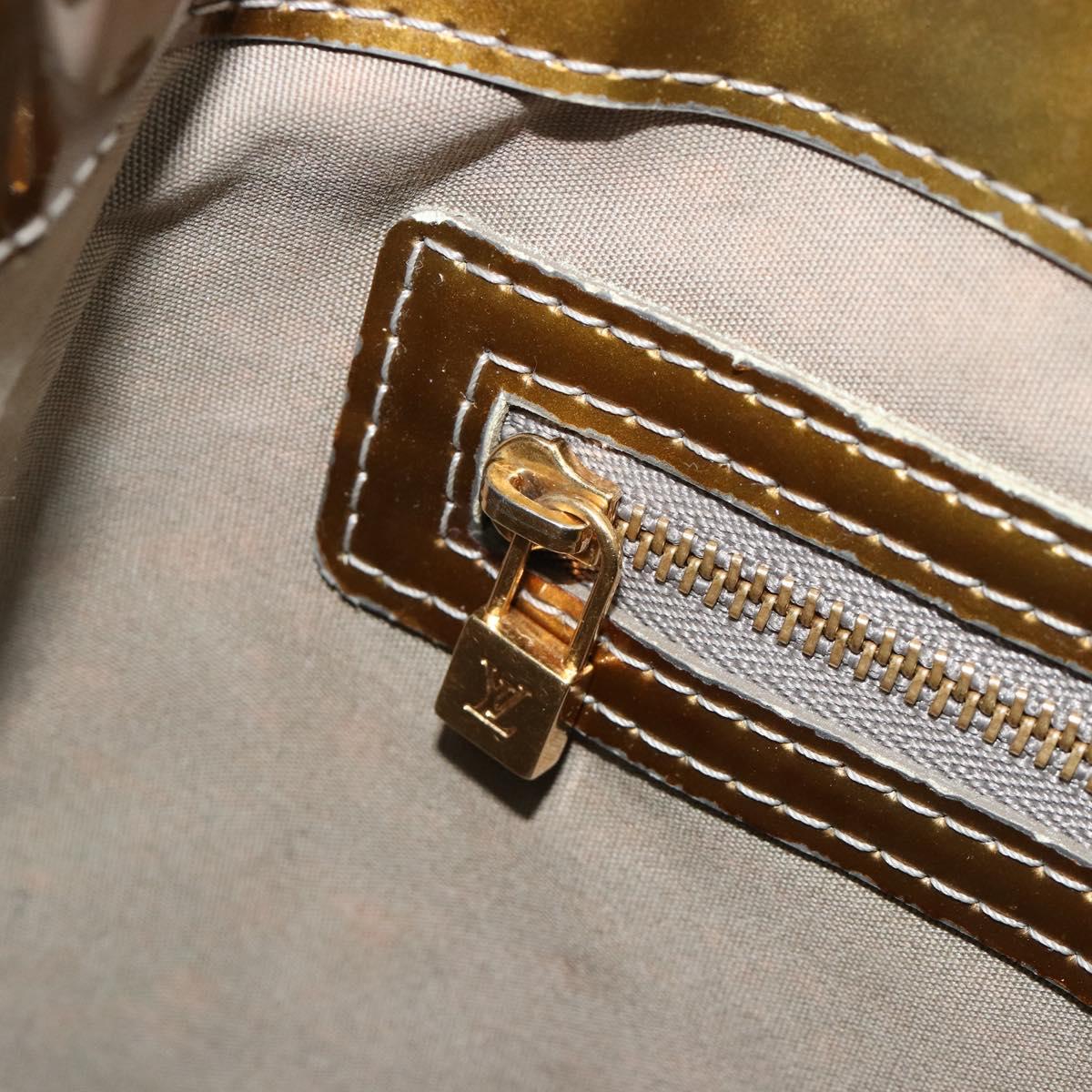 LOUIS VUITTON Monogram Vernis Wilshire PM Bag Gris Art Deco M91627 Auth 181471