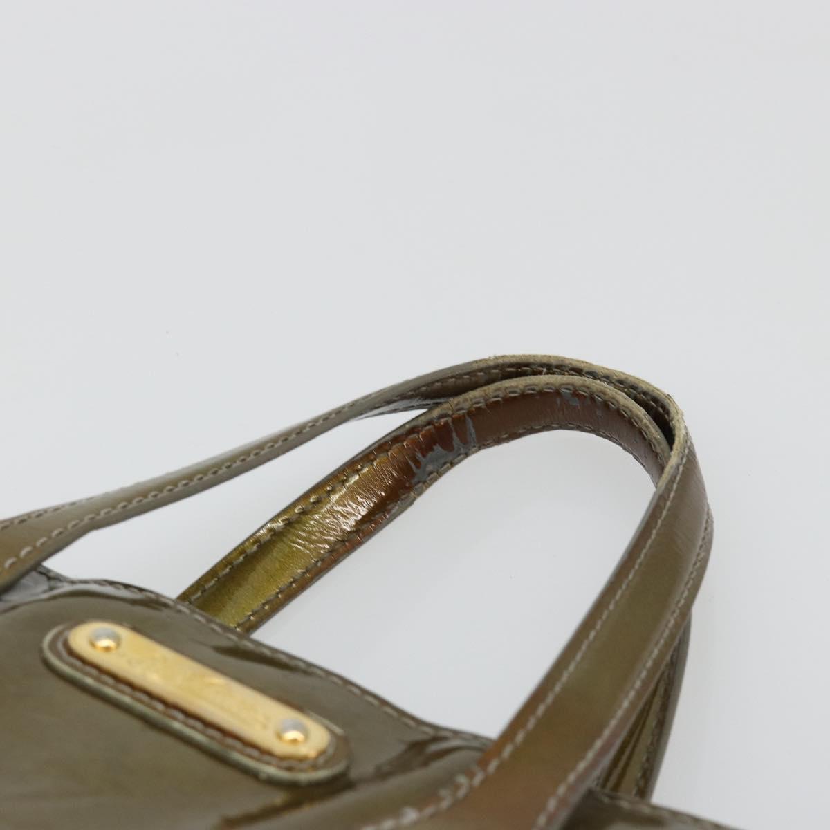 LOUIS VUITTON Monogram Vernis Wilshire PM Bag Gris Art Deco M91627 Auth 181471