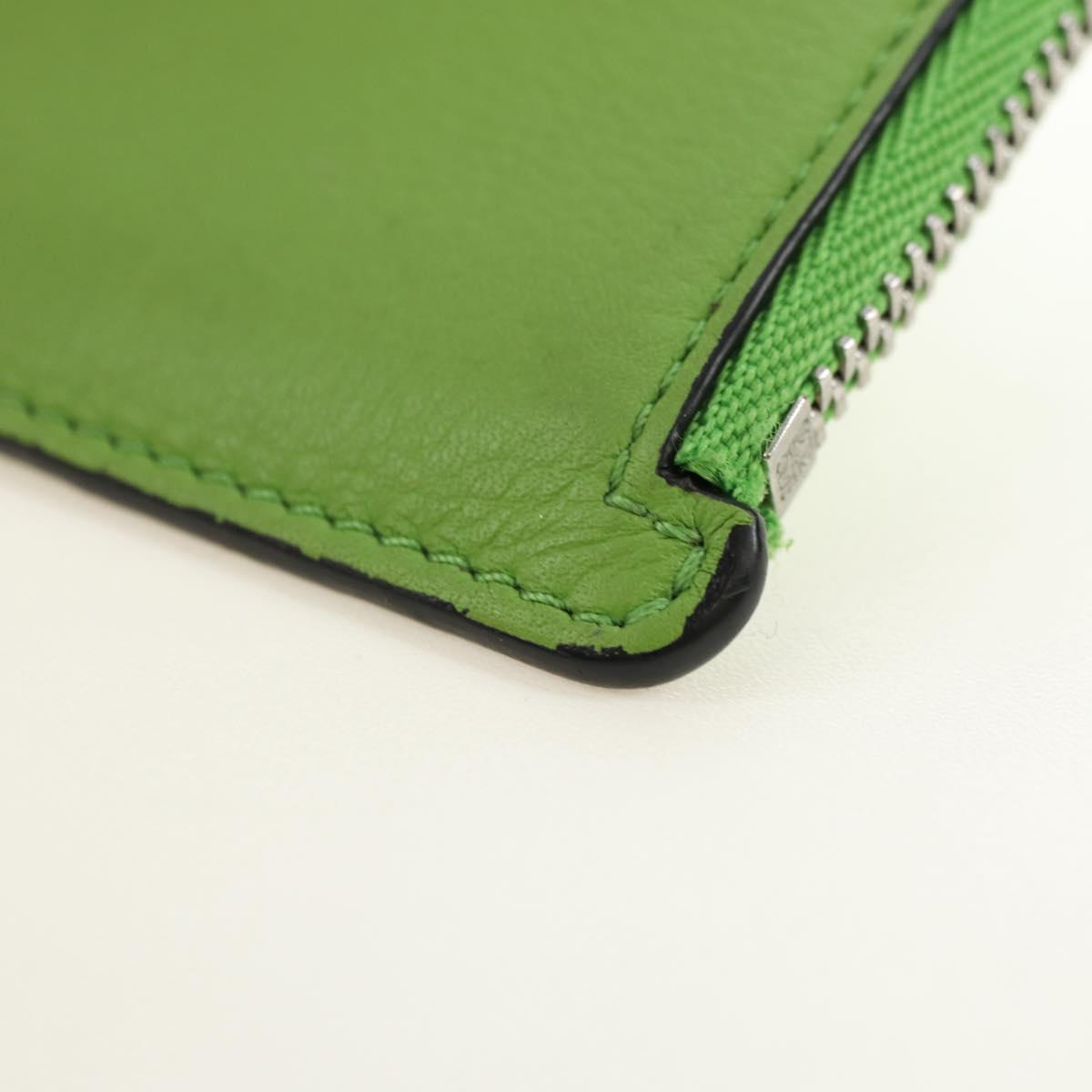 LOEWE Fragment Case My Neighbor Totoro Leather Green Silver Auth 181483SM