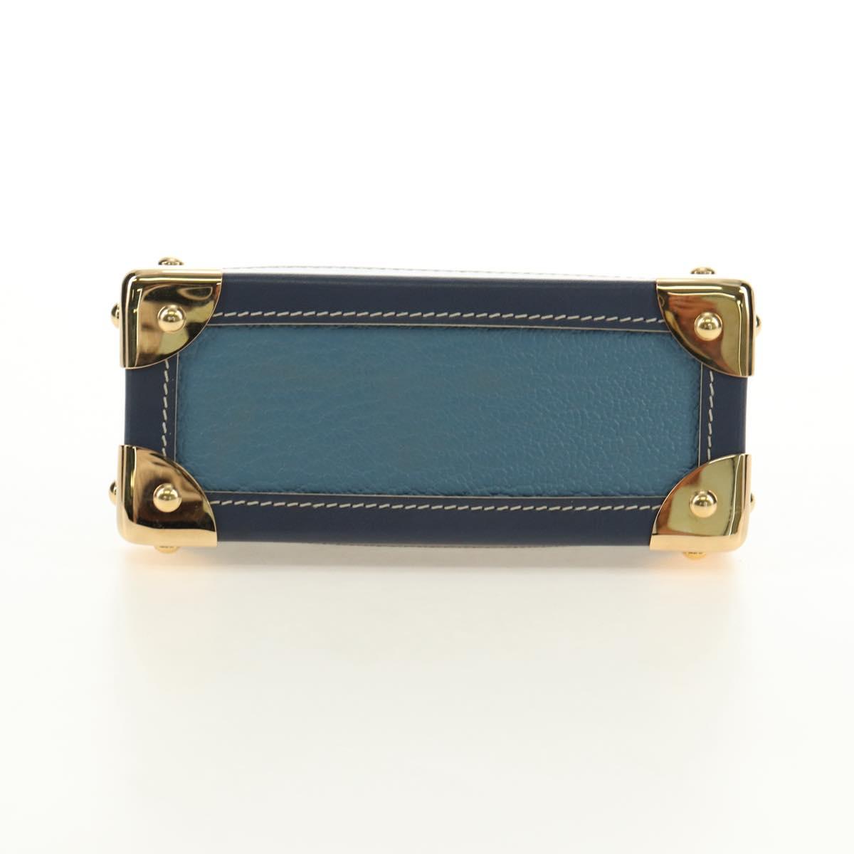 LOUIS VUITTON Suhari Porte Monnaie Viennois Coin Purse Blue M91833 Auth 181485V