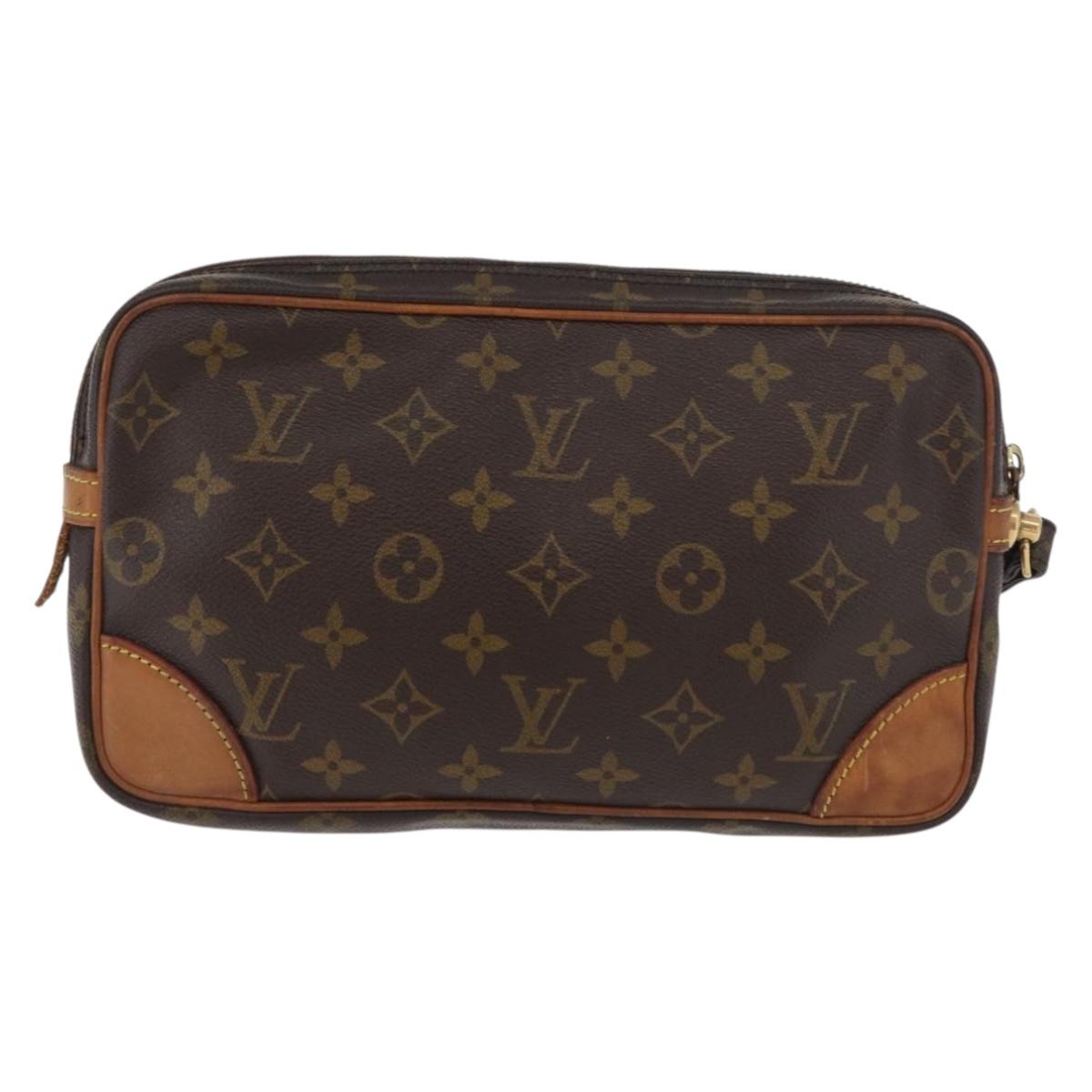 LOUIS VUITTON Monogram Marly Dragonne GM Clutch Bag M51825 LV Auth 181516