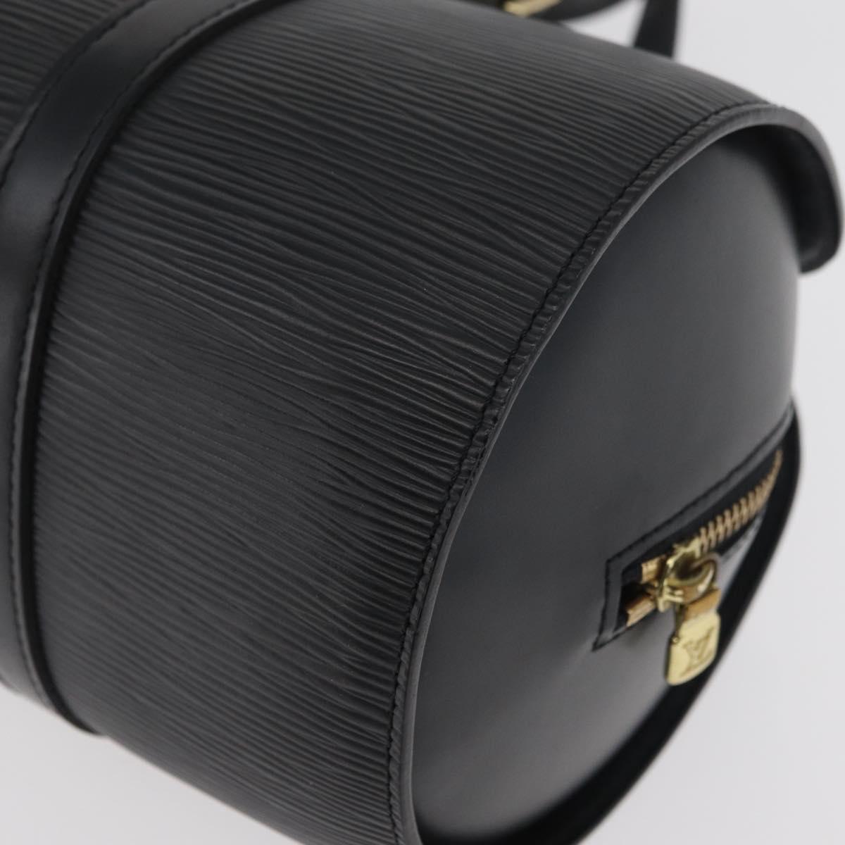 LOUIS VUITTON Epi Soufflot Hand Bag Black M52222 LV Auth 181533SAV