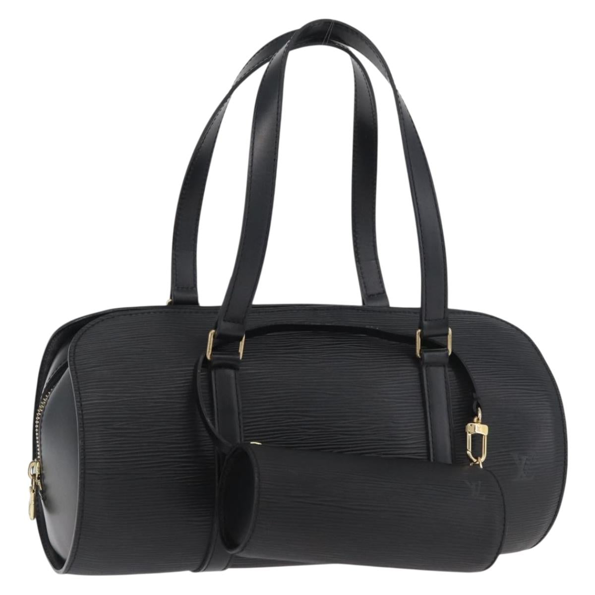 LOUIS VUITTON Epi Soufflot Hand Bag Black M52222 LV Auth 181533SAV