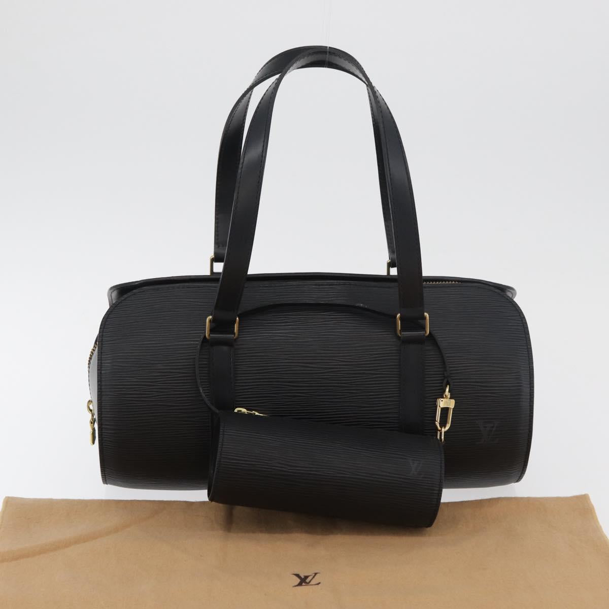 LOUIS VUITTON Epi Soufflot Hand Bag Black M52222 LV Auth 181533SAV