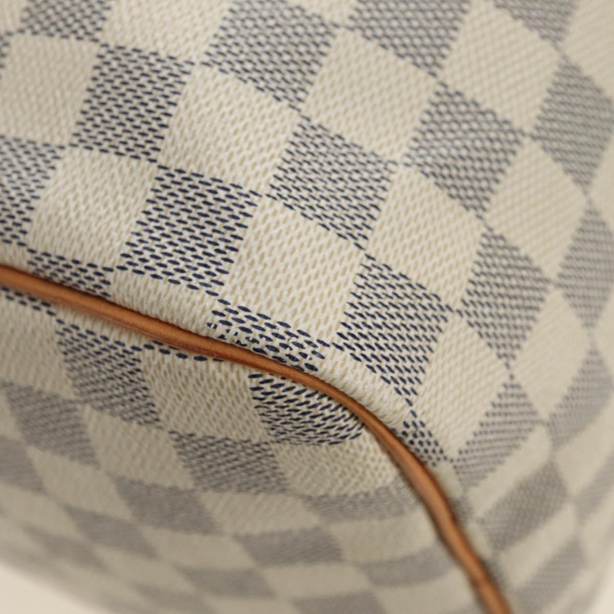 LOUIS VUITTON Damier Azur Speedy 35 Hand Bag N41535 LV Auth 181536SAV