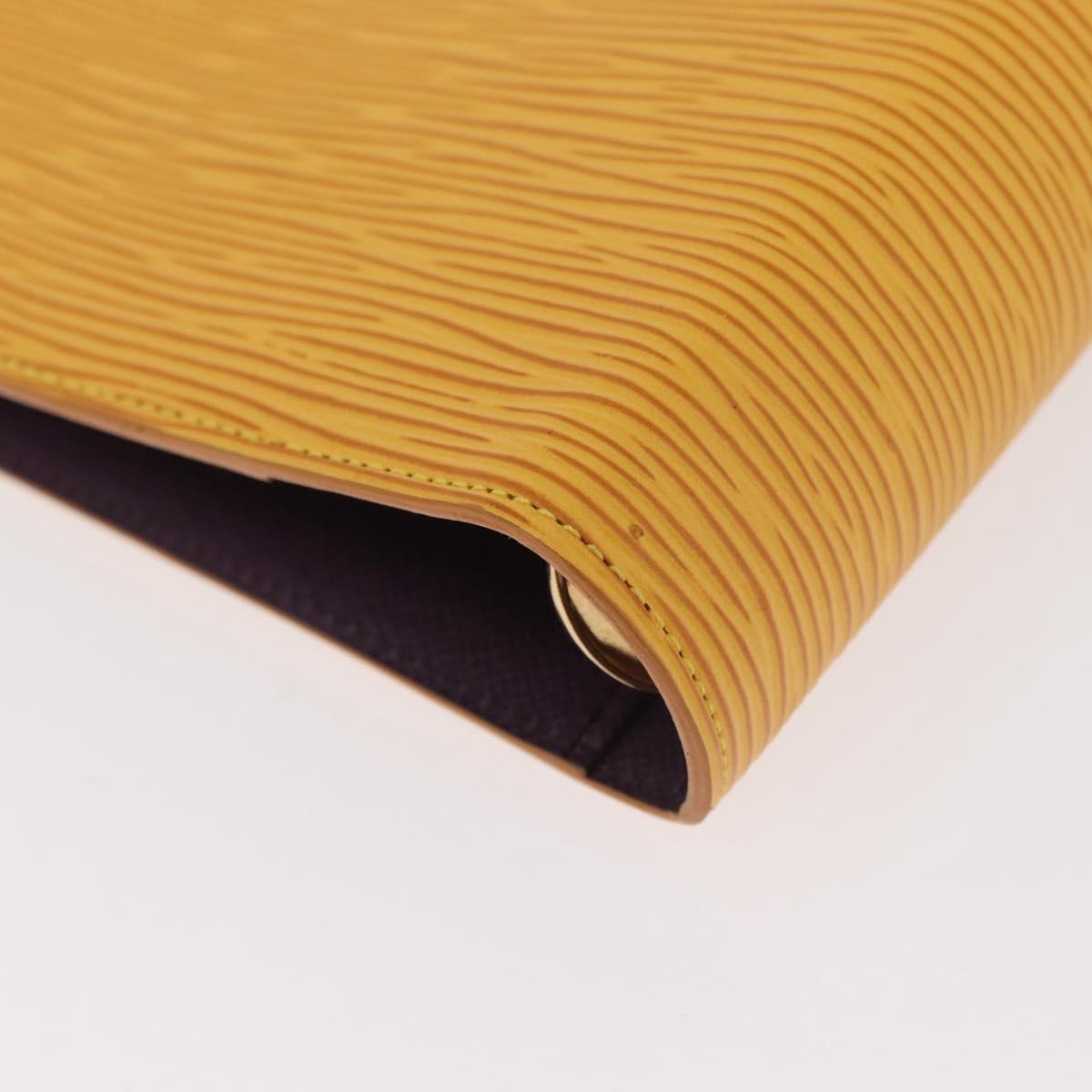LOUIS VUITTON Epi Agenda MM Day Planner Cover Yellow R20049 LV Auth 181546
