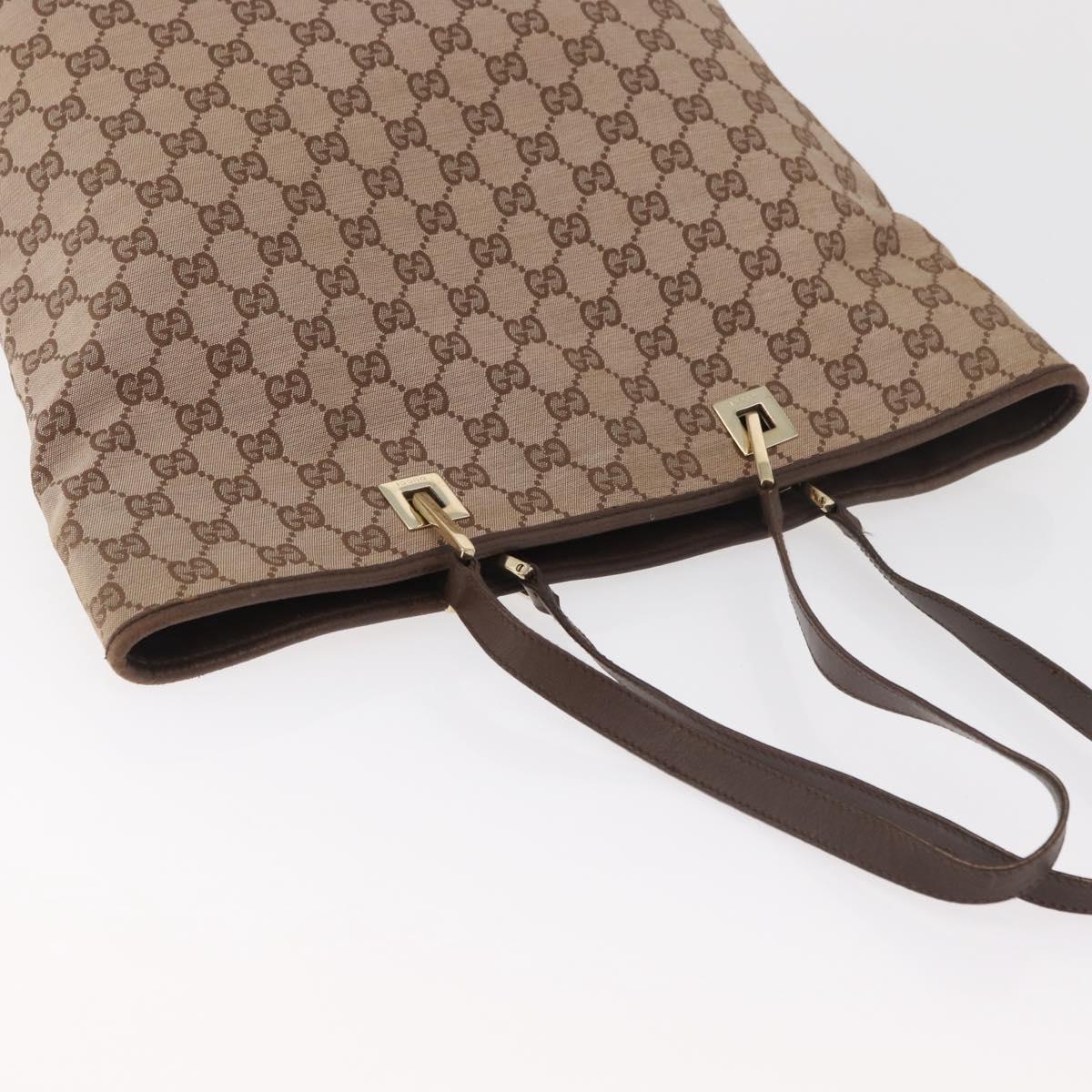 GUCCI GG Canvas Tote Bag Pink Gold 002 1098 Auth 181565